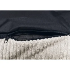 Bankkussen Geribbeld Lichtgrijs 50 x 50 x 30 cm Manden & Dekens