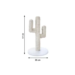 New Houten Krabpaal Cactus Wit 35 x 35 x 60 cm Krabpalen & Meubels
