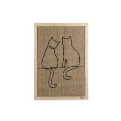 Outlet Krabplank Hout Poezels 70 x 50 x 2 cm Krabpalen & Meubels