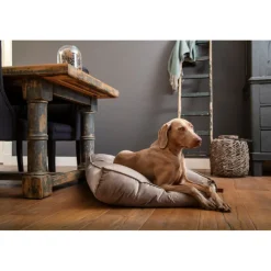 Online Ligkussen Fluweel Nalino Grijs 100 x 70 x 15 cm Manden & Dekens