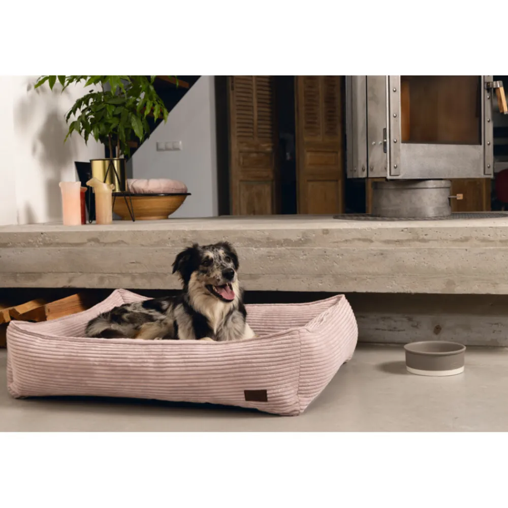 Clearance Ligmand Ribbed Roze 80 x 70 x 22 cm Manden & Dekens