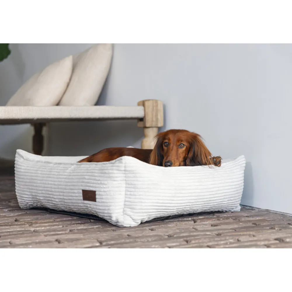 Manden & Dekens<Designed by Lotte Ligmand Ribbed Lichtgrijs 65 x 60 x 20 cm