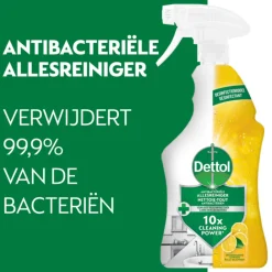 Allesreiniger<Dettol Antibacteriële Allesreiniger Spray Sprankelende Citroen 750 ml