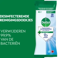 Schoonmaakdoekjes<Dettol Desinfecterende Reinigingsdoekjes Cleanser 110 stuks