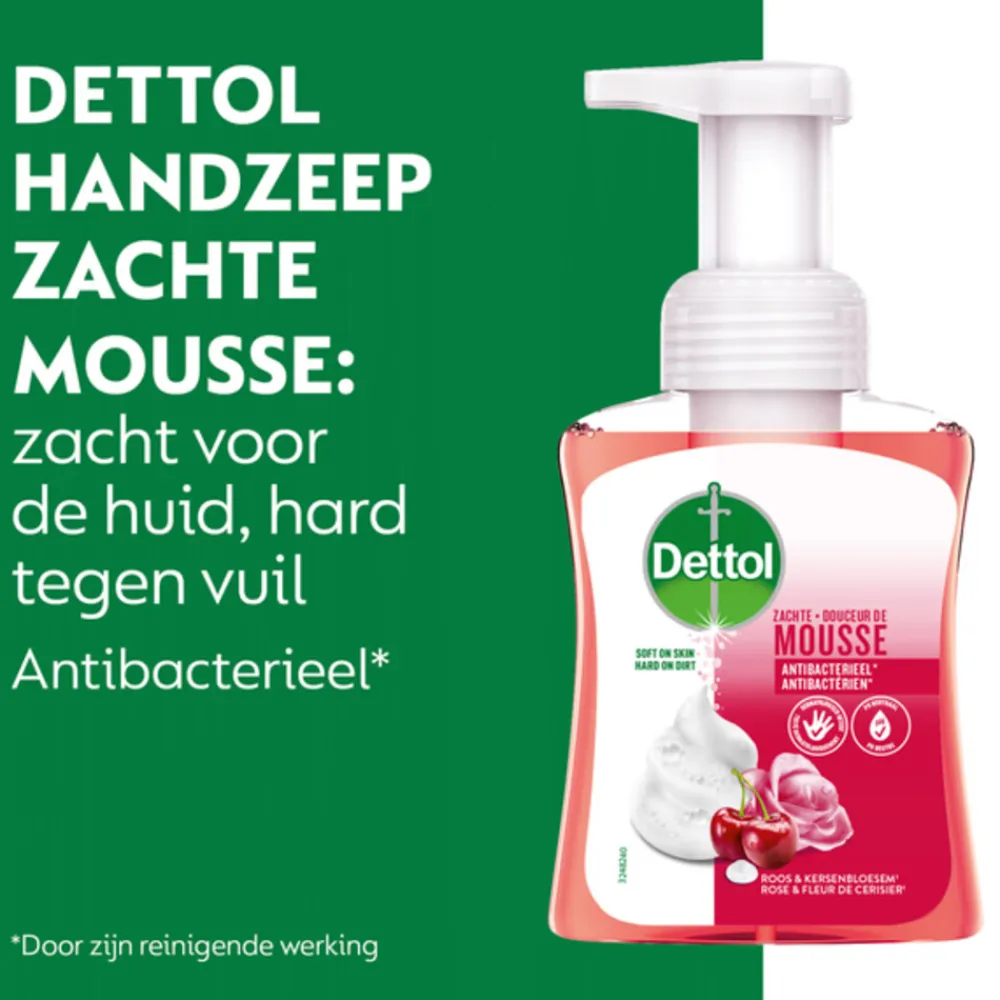 Foam Handzeep Rozen & Kers 250 ml^Dettol Discount