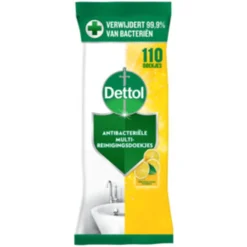 Schoonmaakdoekjes<Dettol Reinigingsdoekjes Power & Fresh Citrus 110 stuks