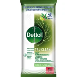 New Reinigingsdoekjes Tru Clean Eucalyptus & Lime 48 stuks Schoonmaakdoekjes