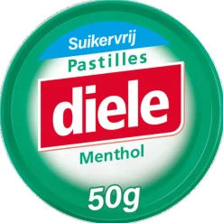Pastilles Menthol Suikervrij 50 gr^Diele Clearance