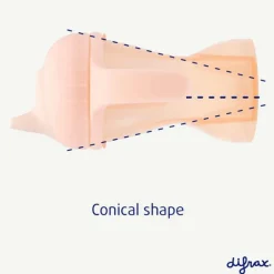 Anti-lek Beker Zachte Tuit Caramel^Difrax Hot
