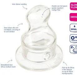 Flessenspeen Dental Small 2 stuks^Difrax Outlet