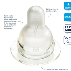 Online Flessenspeen Natural Medium 2 stuks Flessen & Spenen