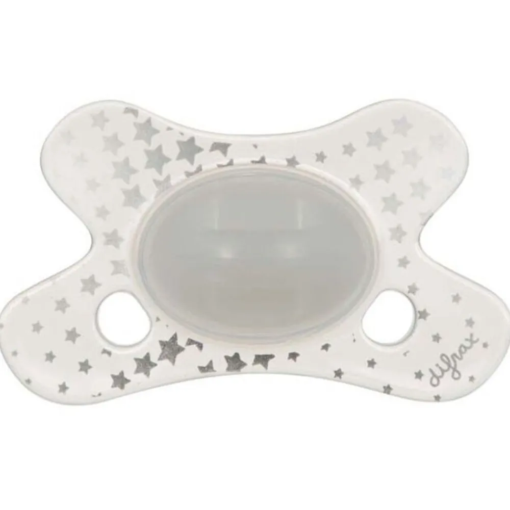 Kraamcadeaus|Flessen & Spenen<Difrax Fopspeen Natural 0+ mnd Glow In The Dark