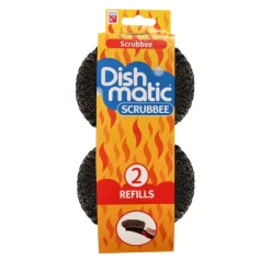 New Staalspons Navulling Afwasborstel 2 stuks Keukenartikelen