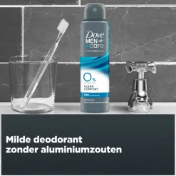Deodorant<Dove Deodorant Men+ Care 0% Clean Comfort 150 ml