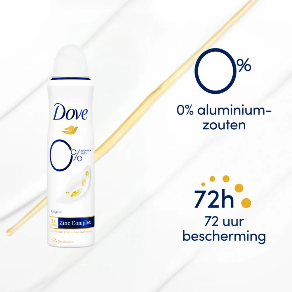 Deodorant Spray 0% Original 150 ml^Dove Outlet