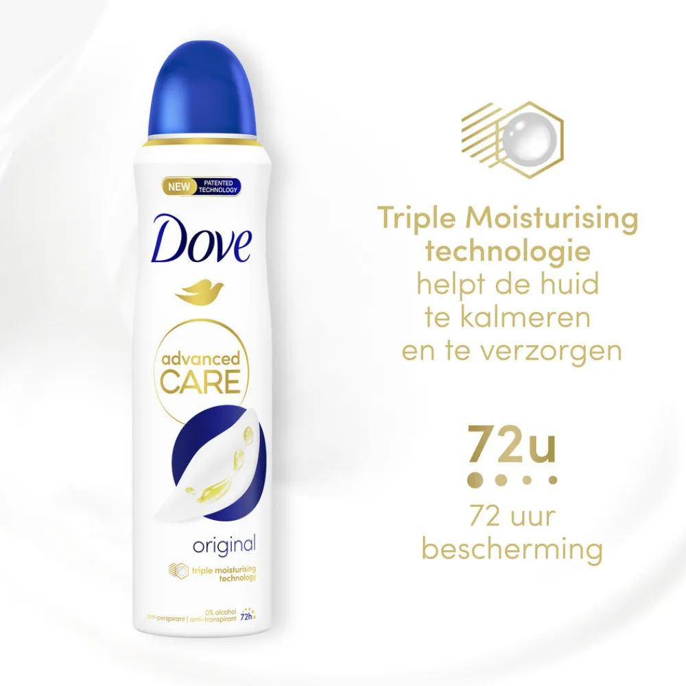 Deodorant<Dove Deodorant Spray Advanced Care Orginal 150 ml