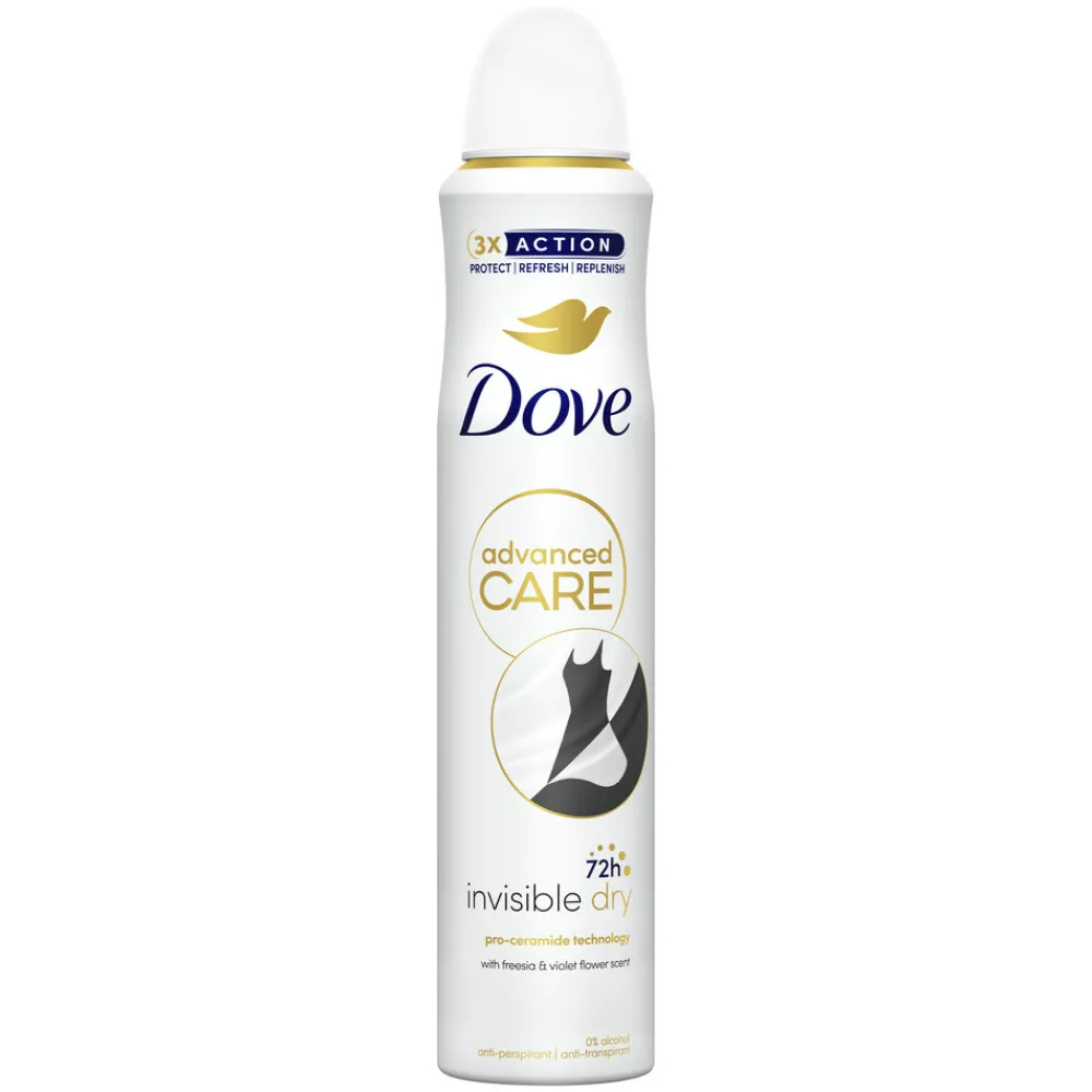 Clearance Deodorant Spray Invisible Dry 200 ml Deodorant