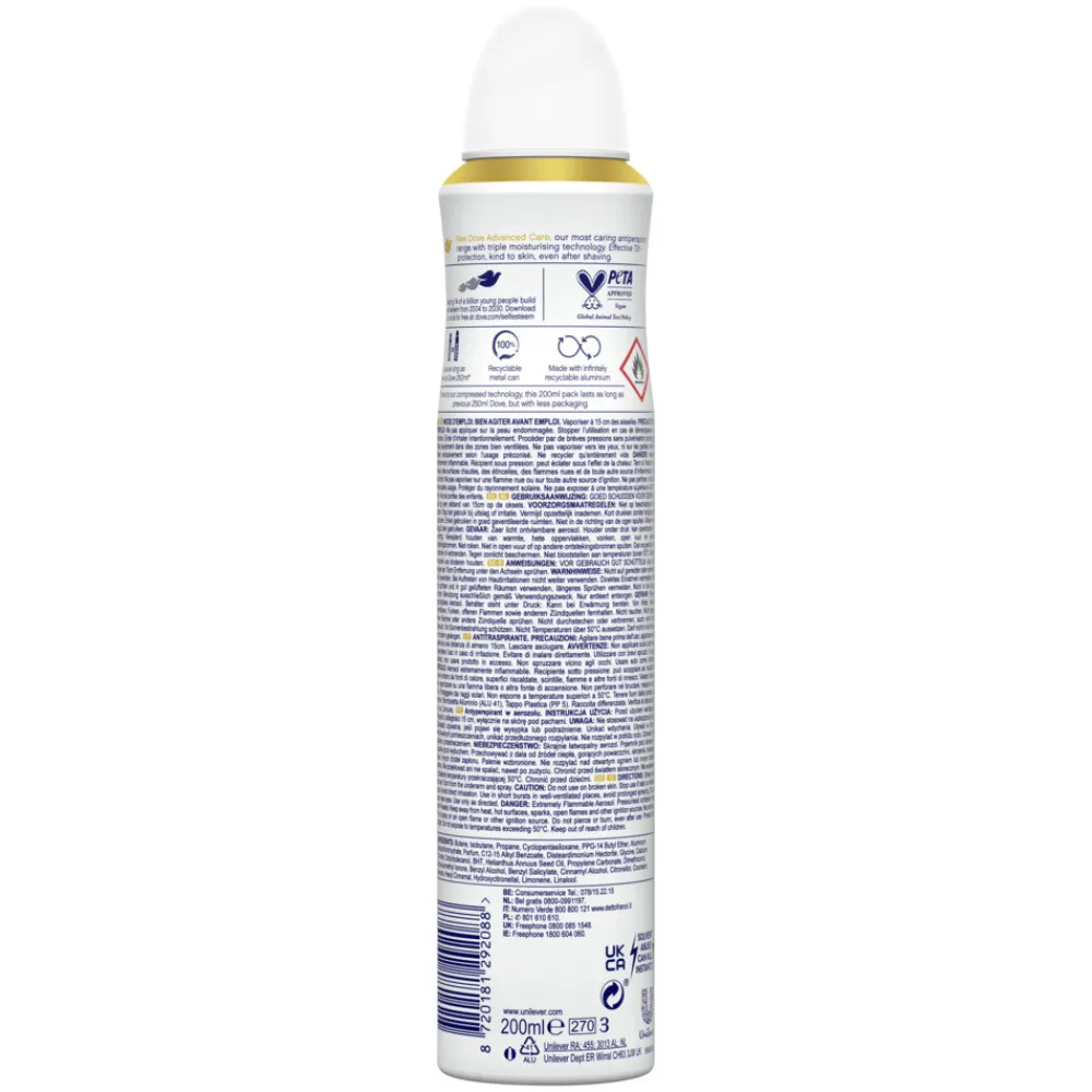Clearance Deodorant Spray Invisible Dry 200 ml Deodorant