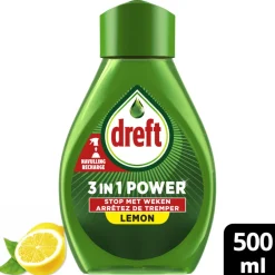 Handafwas<Dreft 3in1 Power Lemon Spray Navulling 500 ml