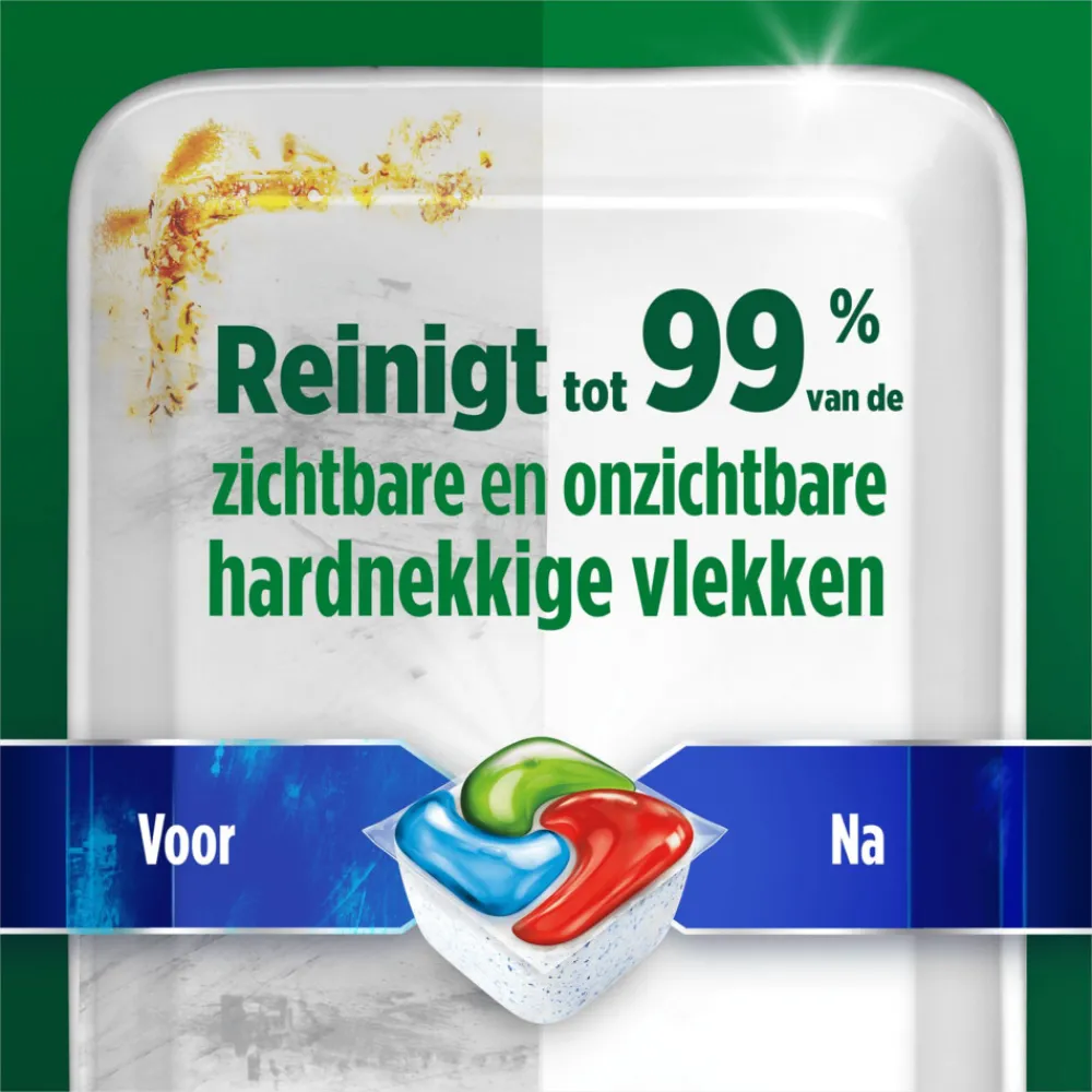 Machineafwas<Dreft Vaatwastabletten Platinum Plus All In One Deep Clean 19 stuks