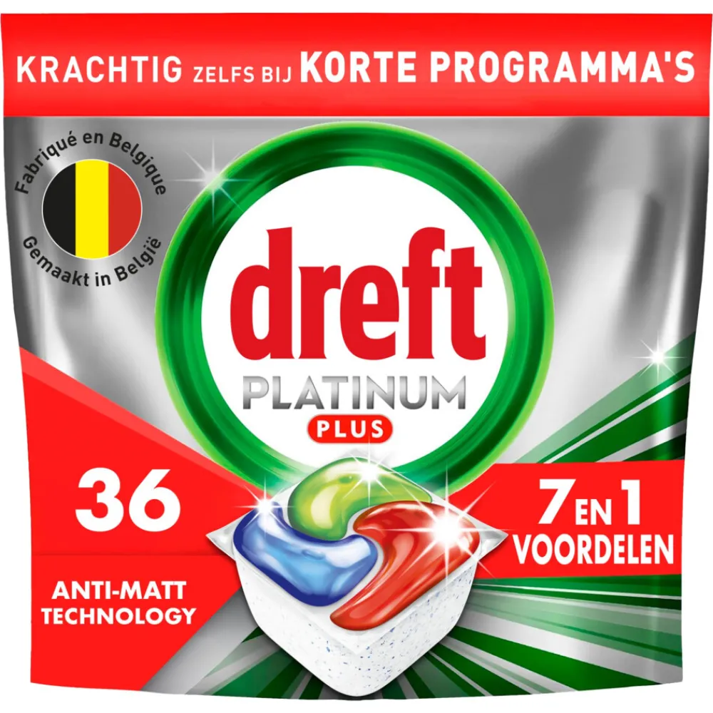 Sale Vaatwastabletten Platinum Plus All In One 36 stuks Machineafwas