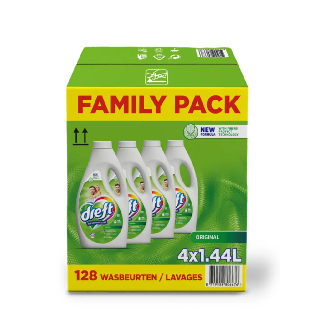 Hot Vloeibaar Wasmiddel Regular Family pack 4 x 32 wasbeurten = 128 wasbeurten Wasmiddel