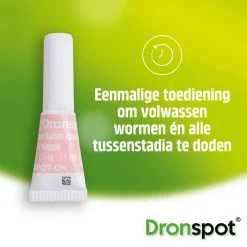 Vlo, Teek & Worm<Dronspot Spot On Ontwormingsdruppels Kat 2,5 - 5 kg 2 pipetten