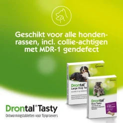 Dog Flavour Ontworming Tabletten Vanaf 10 kg 6 tabletten^Drontal
