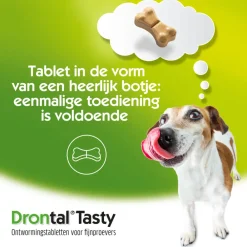 Dog Tasty Ontworming Tabletten vanaf 10kg 2 tabletten^Drontal Best