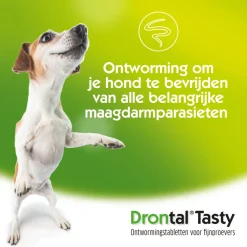 Dog Tasty Ontworming Tabletten vanaf 10kg 2 tabletten^Drontal Best