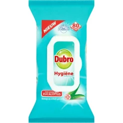 Schoonmaakdoekjes<Dubro Doekjes Hygiëne Eucalyptus 80 doekjes