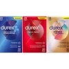 - Classic Natural Condooms 20 stuks, Thin Feel Condooms 20 stuks & Nude No Latex 20 stuks - Pakket^Durex Best