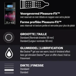 - Pleasure Me Condooms 10 stuks, Orgasm Intense Condooms 10 stuks & Performa Condooms10 stuks - Pakket^Durex Discount