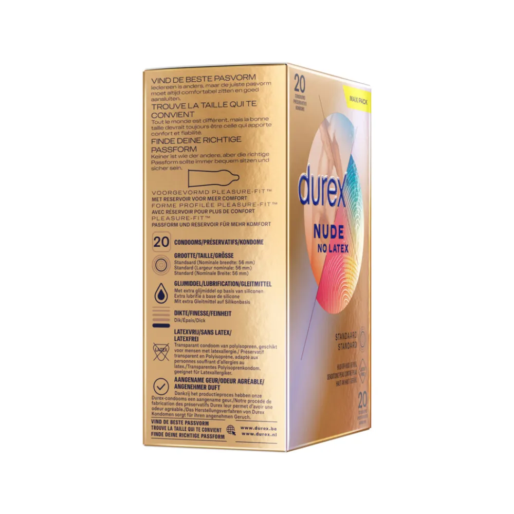 Condooms Nude Latex Vrij 20 stuks^Durex Clearance