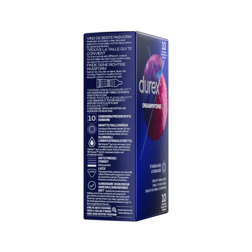 Condooms Orgasm' Intense 10 stuks^Durex New