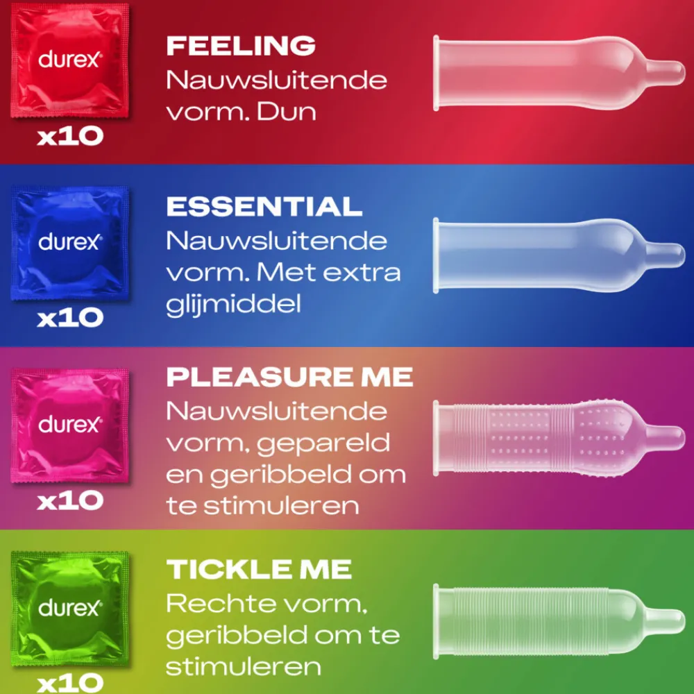 Condooms Set Surprise Me 40 stuks^Durex New