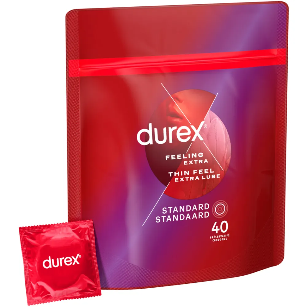 Condooms Thin Feel met Extra Glijmiddel 40 stuks^Durex