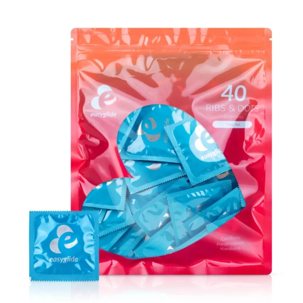 New Condooms Ribs & Dots 40 stuks Intieme Hulpmiddelen