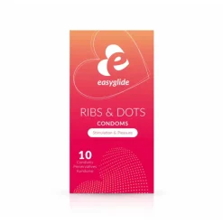 Intieme Hulpmiddelen<Easyglide Condooms Ribs & Dots 10 stuks