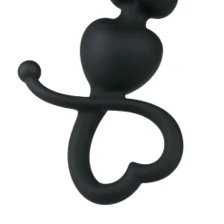 Hot Anaal Kralen met Hartje Zwart Voor Koppels