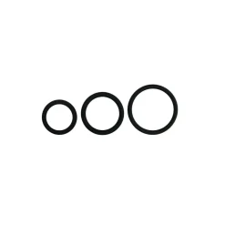 Discount Cockringen 3-delige set Zwart Voor Hem