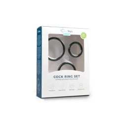 Discount Cockringen 3-delige set Zwart Voor Hem