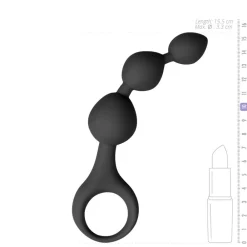 Siliconen Anale Kralen Dildo Zwart^Easytoys Best