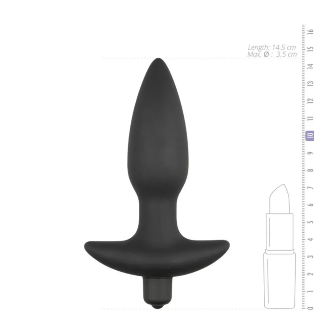 Vibrerende Buttplug Zwart Voor Koppels