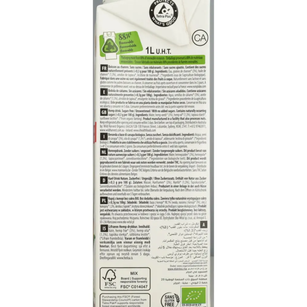 New Hennep Poederdrank Suikervrij Bio 1 liter Melkvervangers