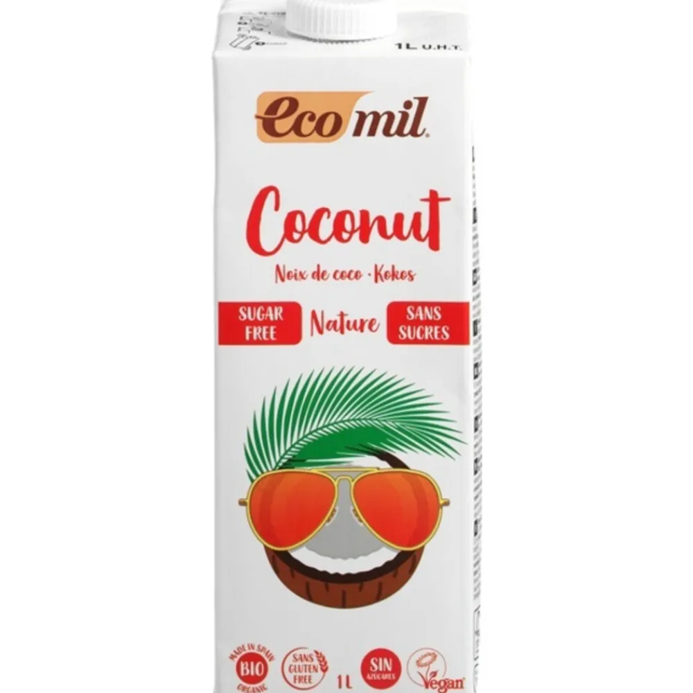 Melkvervangers<Ecomil Kokosmelk Nature Bio 1 liter
