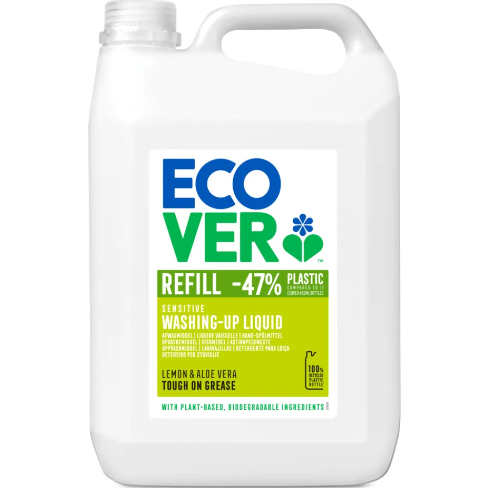 Handafwas<Ecover Afwasmiddel Citroen & Aloe Vera 5000 ml
