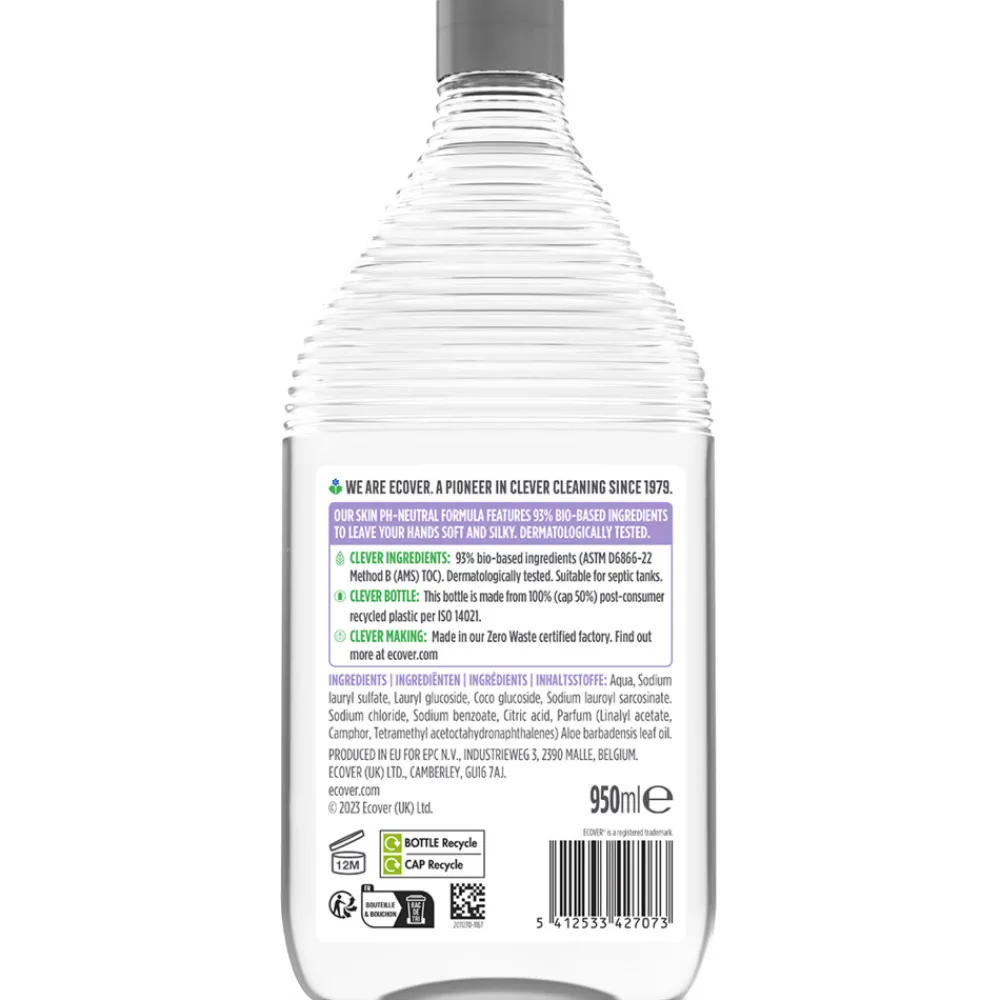 Keukenartikelen|Handverzorging<Ecover Handzeep Lavendel & Aloe Vera Navulling 950 ml