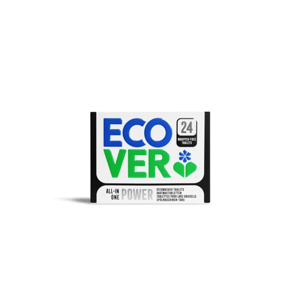 Machineafwas<Ecover Vaatwastabletten All-in-One Power 24 stuks