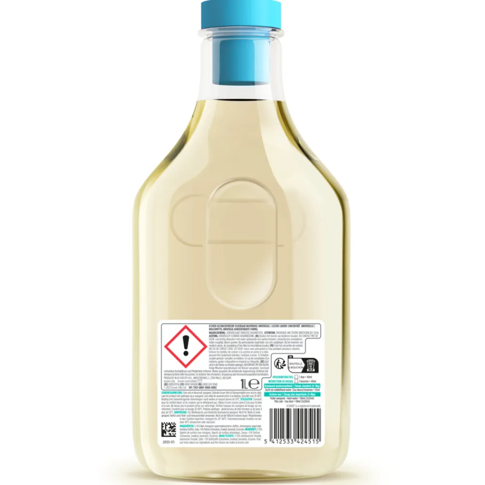 Outlet Wasmiddel Universeel Kamperfolie & Jasmijn 28 Wasbeurten 1 liter Wasmiddel